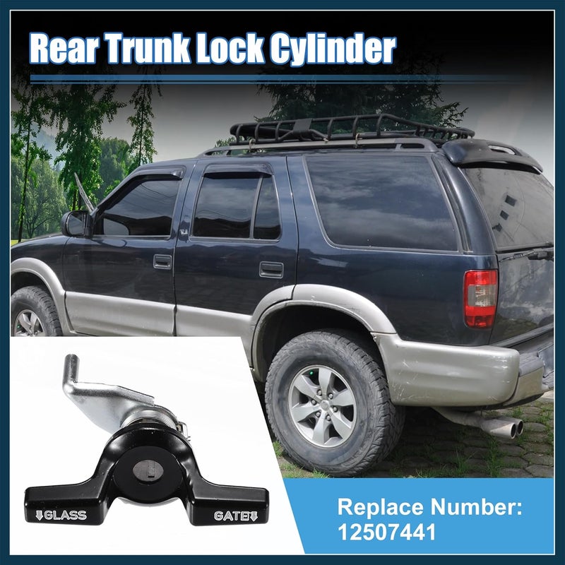 TUCKBOLD Rear Trunk Tailgate Lock Cylinder with Key for Chevrolet Blazer S10 1983-1994 for GMC Jimmy S15 83-91 for Oldsmobile Bravada Rear Trunk Liftgate Door Lock Set Automotive Parts - Image 3